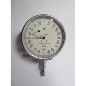 Индикатор многооборотный 2МИГ (мод. 05102), 0,002 мм, кл. 0, Измерон, ГОСТ 9696-82